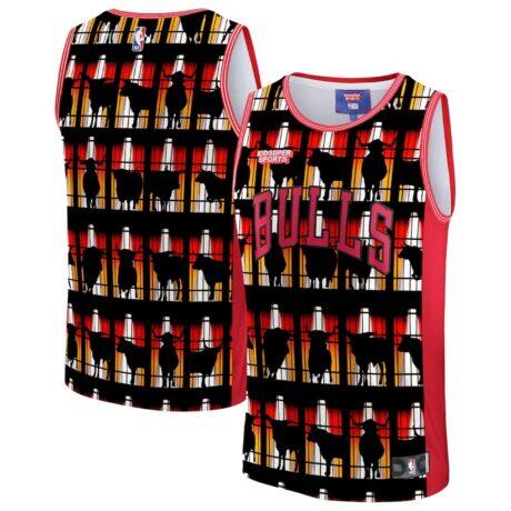 Chicago Bulls NBA & KidSuper Studios by Fanatics Unisex Hometown Jersey - Red - Front View