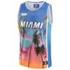 Miami Heat NBA & KidSuper Studios by Fashion7 Unisex Hometown Jersey - Blue - Side View