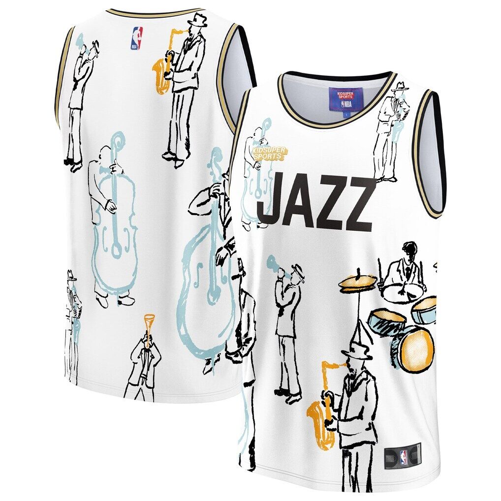 Utah Jazz NBA & KidSuper Studios by Fashion7 Unisex Hometown Jersey