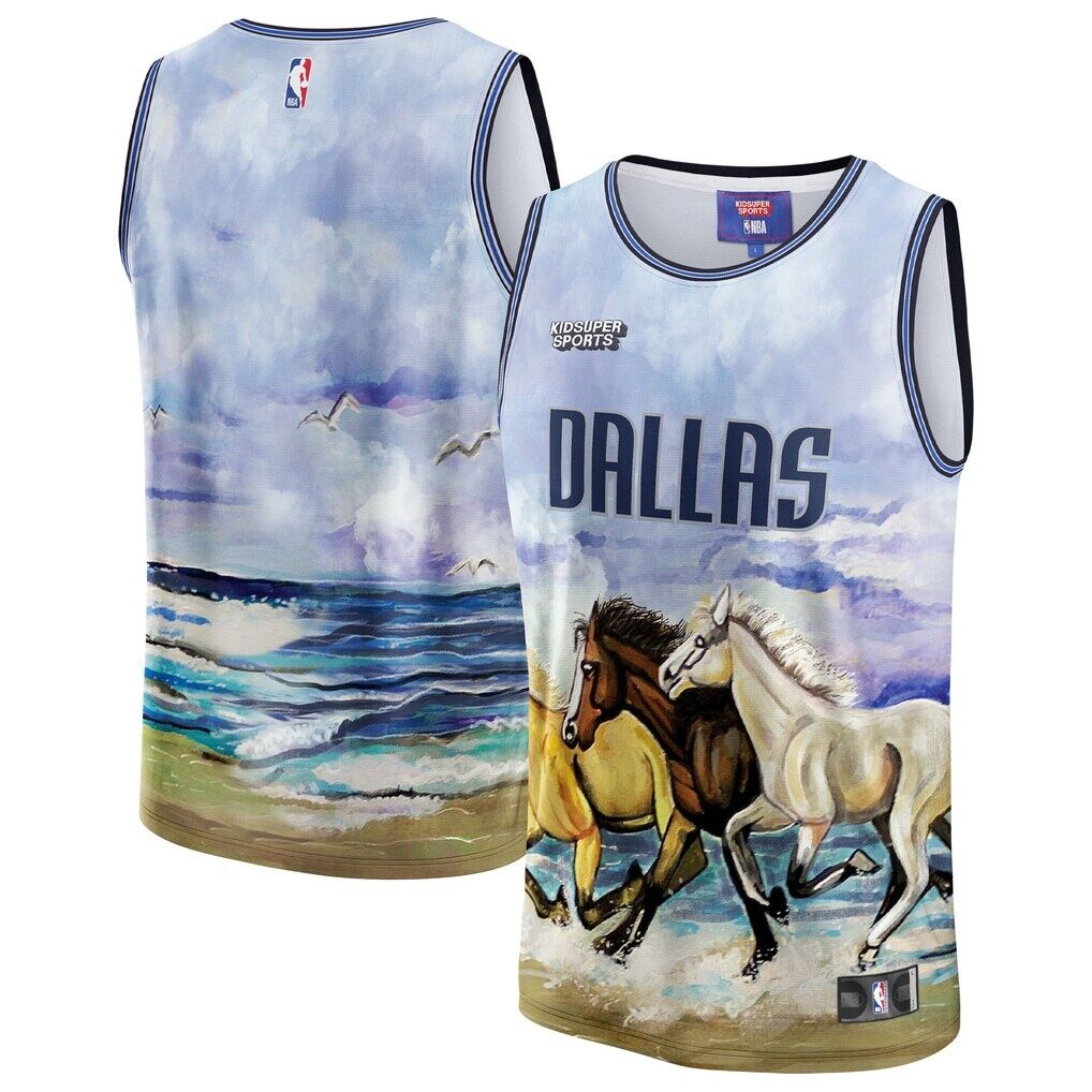 Dallas Mavericks NBA & KidSuper Studios by Fashion7 Unisex Hometown Jersey
