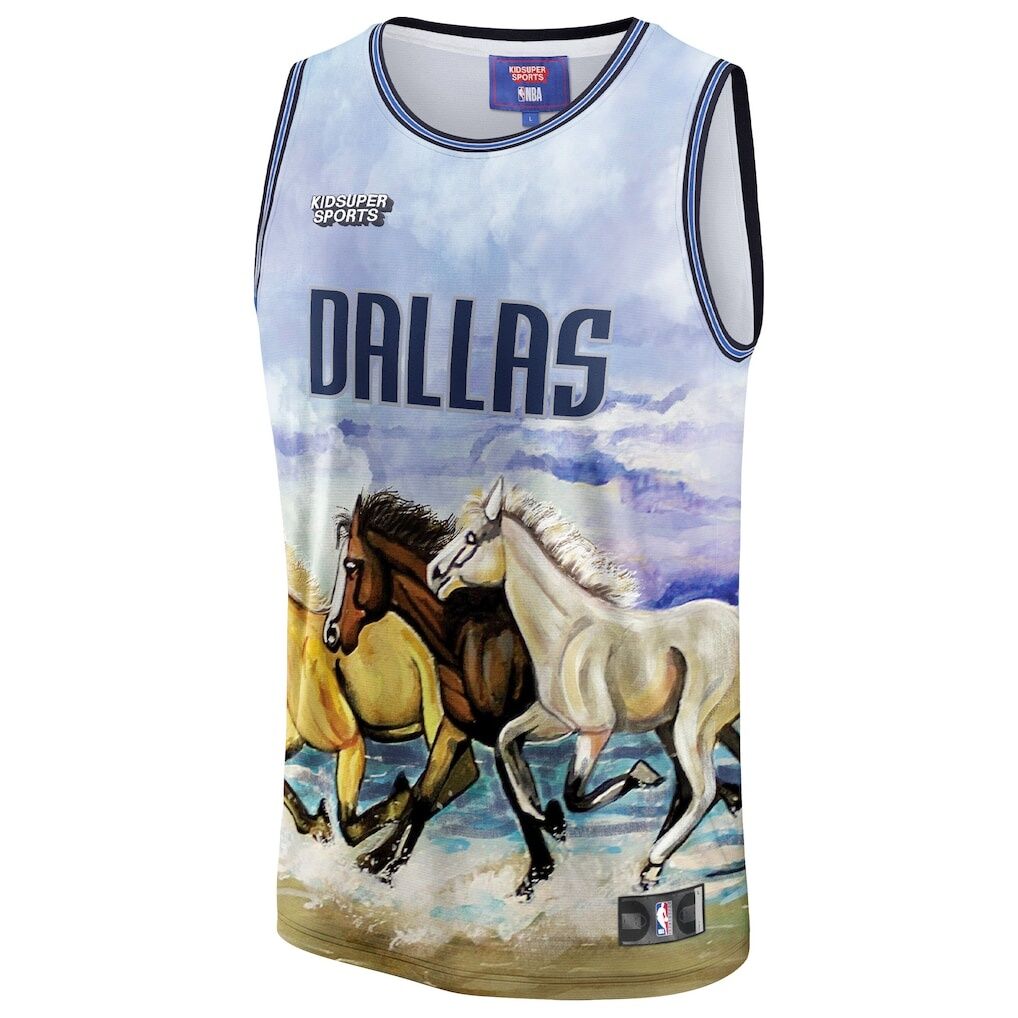 Dallas Mavericks NBA & KidSuper Studios by Fashion7 Unisex Hometown Jersey