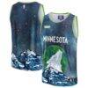 Minnesota Timberwolves NBA & KidSuper Studios by Fashion7 Unisex Hometown Jersey - Blue - Front View