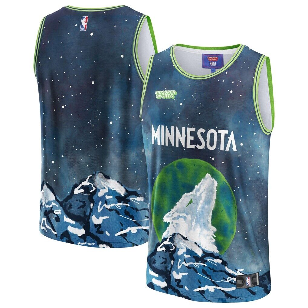 Minnesota Timberwolves NBA & KidSuper Studios by Fashion7 Unisex Hometown Jersey