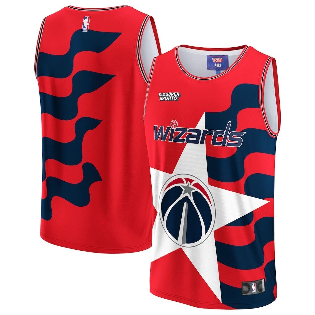 Washington Wizards NBA & KidSuper Studios by Fashion7 Unisex Hometown Jersey