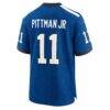 Indiana Nights Michael Pittman Jr. Indianapolis Colts Nike Alternate Game Jersey - Blue - Detail View