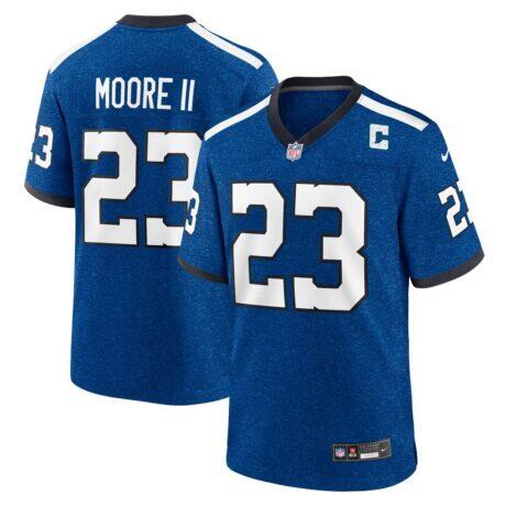 Kenny Moore II Indianapolis Colts Nike Indiana Nights Alternate Game Jersey - - Front View