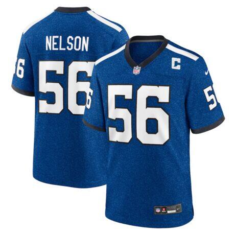 Quenton Nelson Indianapolis Colts Nike Indiana Nights Alternate Game Jersey - - Front View