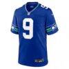 Kenneth Walker III Seattle Seahawks Nike Throwback Player Game Jersey - - Side View