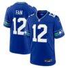 12s Seattle Seahawks Nike Throwback Player Game Jersey - - Front View