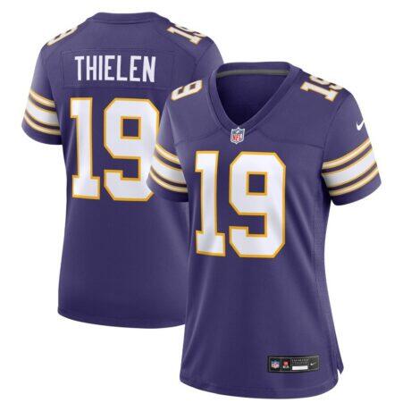 Adam Thielen Minnesota Vikings Nike Women's Alternate Player Jersey - Purple - Front View