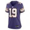 Adam Thielen Minnesota Vikings Nike Women's Alternate Player Jersey - Purple - Side View