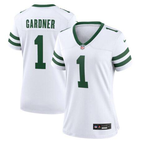 Ahmad Sauce Gardner New York Jets Nike Women's Game Jersey - White - Front View