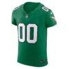 Philadelphia Eagles Nike 2nd Alternate Vapor F.U.S.E. Elite Custom Jersey - Kelly Green - Side View