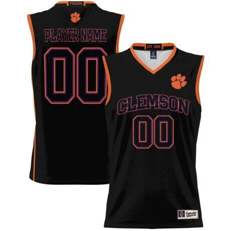 Clemson Tigers GameDay Greats Youth NIL Pick-A-Player Lightweight Women's Basketball Jersey - Black - Front View