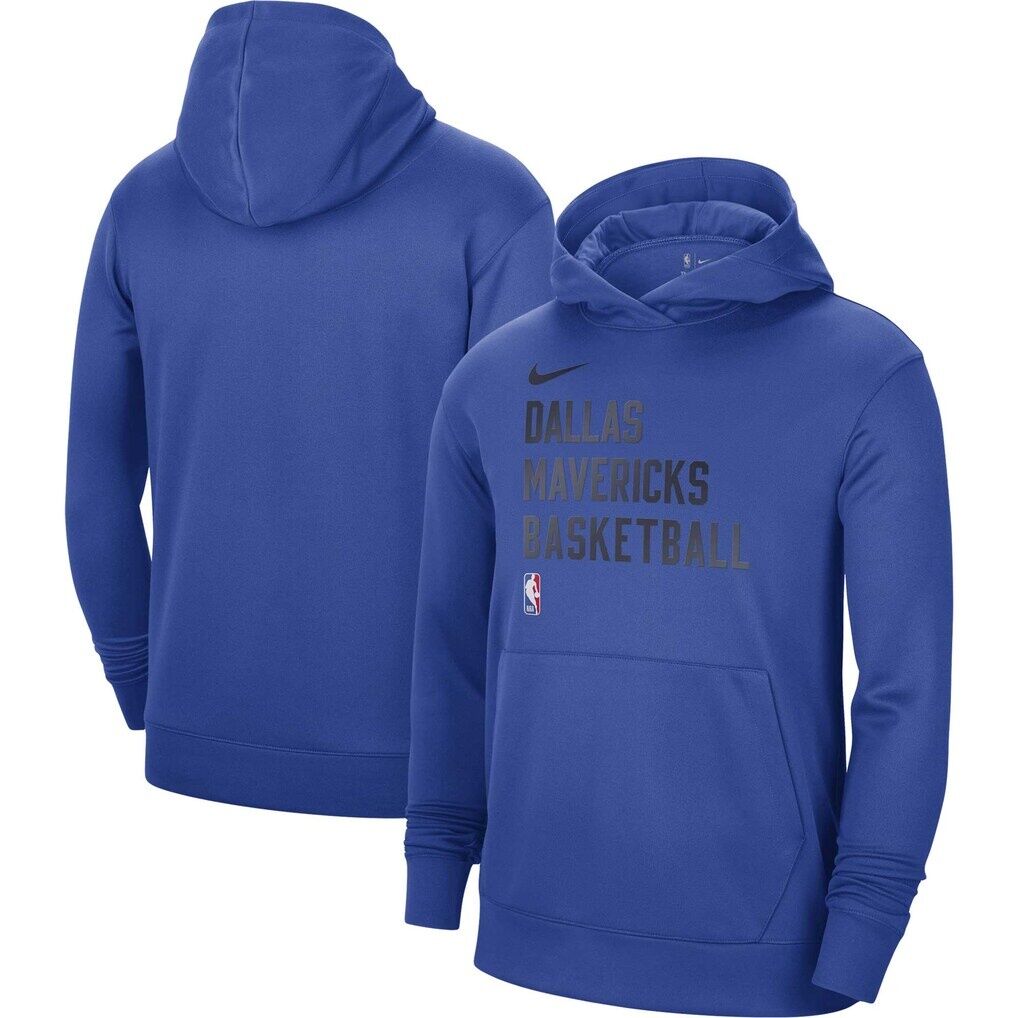 Dallas Mavericks Nike Unisex 2023/24 Performance Spotlight On-Court Practice Pullover Hoodie - Royal