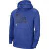 Dallas Mavericks Nike Unisex 2023/24 Performance Spotlight On-Court Practice Pullover Hoodie - Royal - Side View