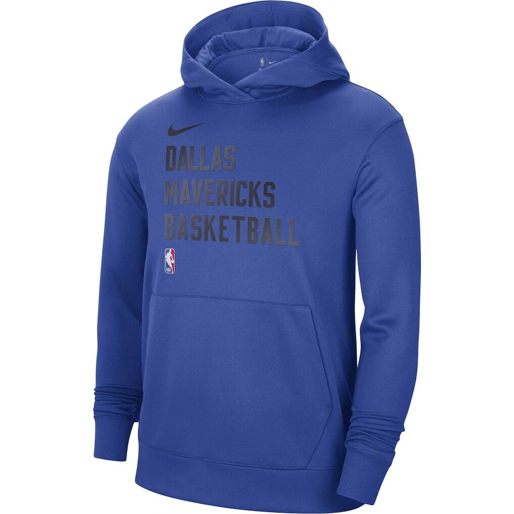 Dallas Mavericks Nike Unisex 2023/24 Performance Spotlight On-Court Practice Pullover Hoodie - Royal