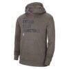 Chicago Bulls Nike Unisex 2023/24 Performance Spotlight On-Court Practice Pullover Hoodie - Heather Gray - Side View