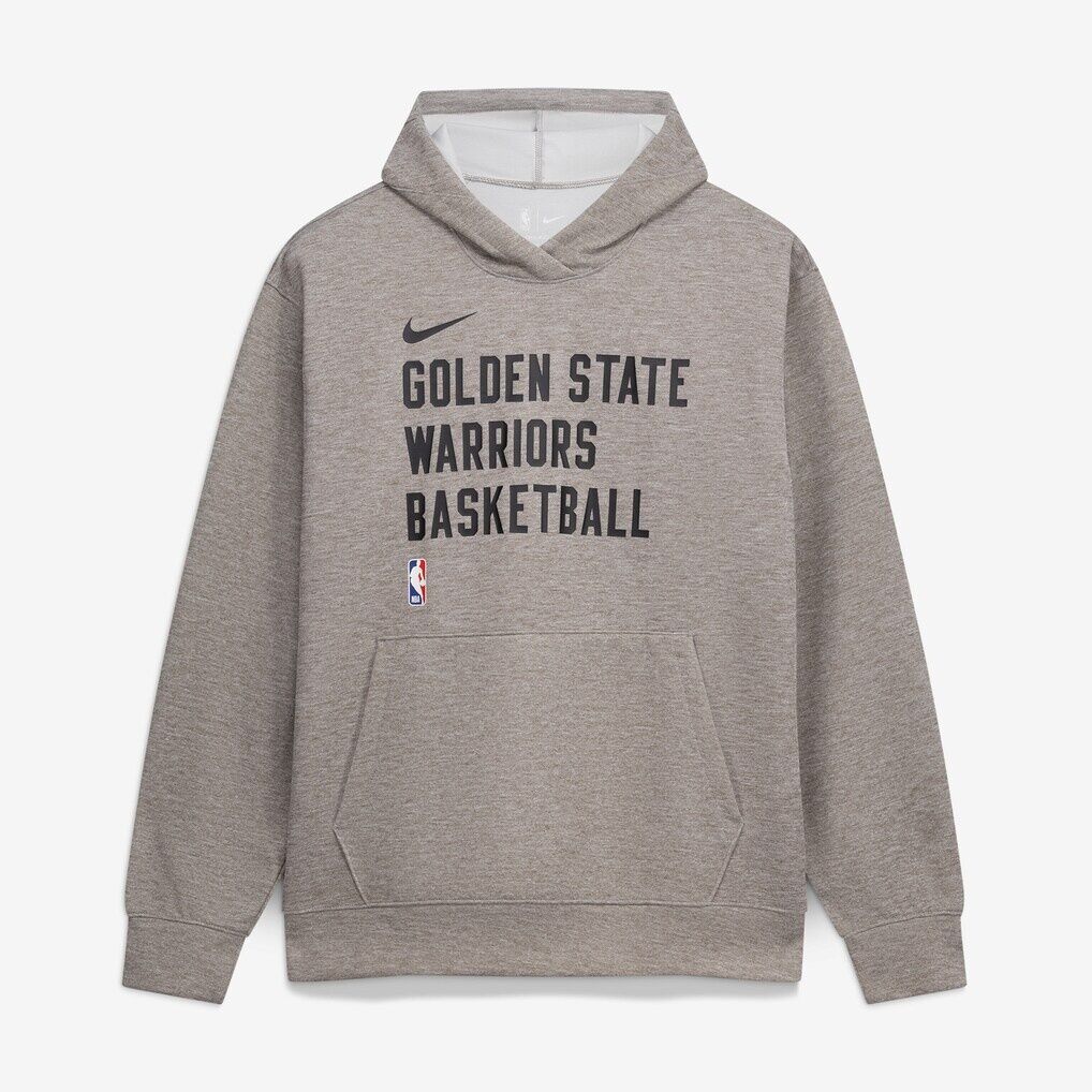 Golden State Warriors Nike Unisex 2023/24 Performance Spotlight On-Court Practice Pullover Hoodie – Heather Gray