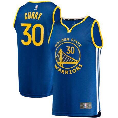 Stephen Curry Golden State Warriors Fashion7 Big & Tall Fast Break Player Jersey - Royal - - Front View