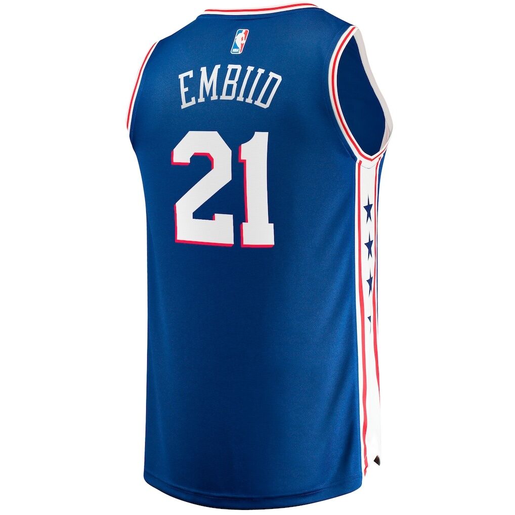 Joel Embiid Philadelphia 76ers Fashion7 Big & Tall Fast Break Player Jersey - Royal - Icon Edition