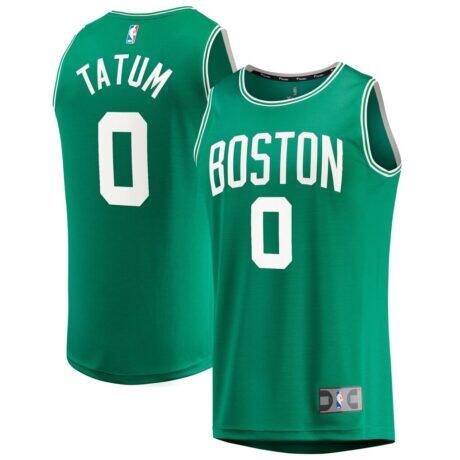 Jayson Tatum Boston Celtics Fanatics Big & Tall Fast Break Player Jersey - Kelly Green - - Front View