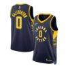 Tyrese Haliburton Indiana Pacers Nike Unisex Swingman Jersey - Navy - Front View