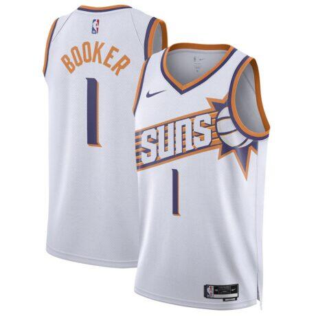 Devin Booker Phoenix Suns Nike Unisex Swingman Jersey - White - Front View