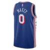 Tyrese Maxey Philadelphia 76ers Nike Unisex Swingman Jersey - Icon Edition - - Detail View