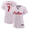 Trea Turner Philadelphia Phillies Nike Women's Home Replica Player Jersey - White - Front View
