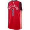 Zion Williamson New Orleans Pelicans Jordan Brand Unisex Swingman Jersey - Red - Detail View