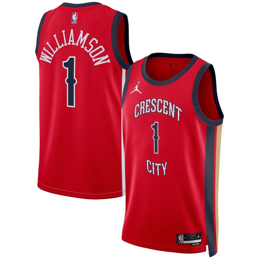 Zion Williamson New Orleans Pelicans Jordan Brand Unisex Swingman Jersey - Statement Edition