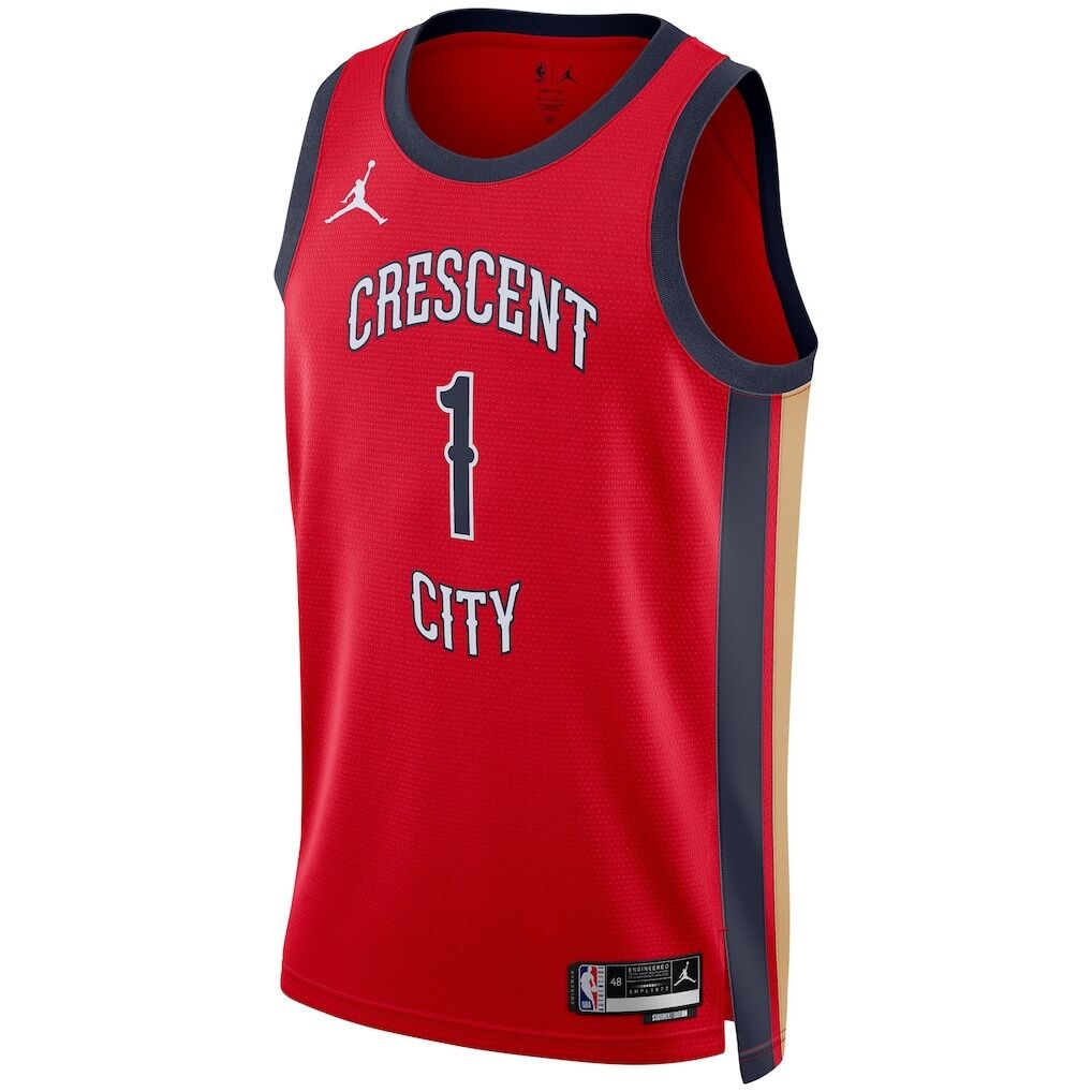 Zion Williamson New Orleans Pelicans Jordan Brand Unisex Swingman Jersey - Statement Edition