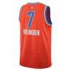 Chet Holmgren Oklahoma City Thunder Jordan Brand Unisex Swingman Jersey - Orange - Detail View