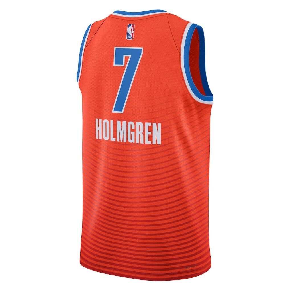 Chet Holmgren Oklahoma City Thunder Jordan Brand Unisex Swingman Jersey - Statement Edition