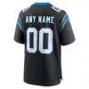 Carolina Panthers Nike Custom Game Jersey - Black - Detail View