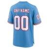 Tennessee Titans Nike Oilers Throwback Custom Game Jersey - - Detail View