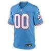 Tennessee Titans Nike Oilers Throwback Custom Game Jersey - - Side View
