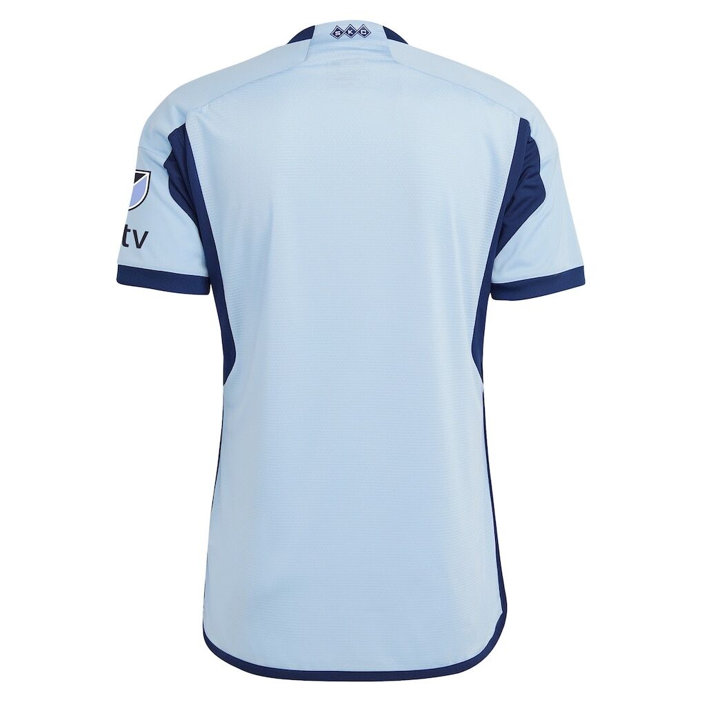 Sporting Kansas City adidas 2023 Hoops 4.0 Authentic Jersey - Light Blue