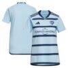 Sporting Kansas City adidas Women's 2023 Hoops 4.0 Replica Jersey - - Front View