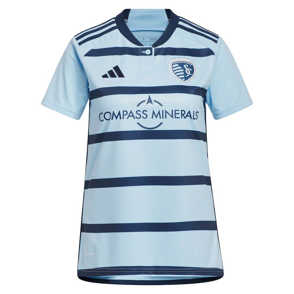 Sporting Kansas City adidas Women's 2023 Hoops 4.0 Replica Jersey - Light Blue