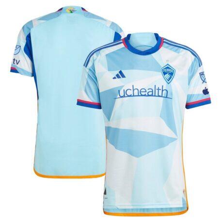 Colorado Rapids adidas 2023 New Day Kit Authentic Jersey - - Front View