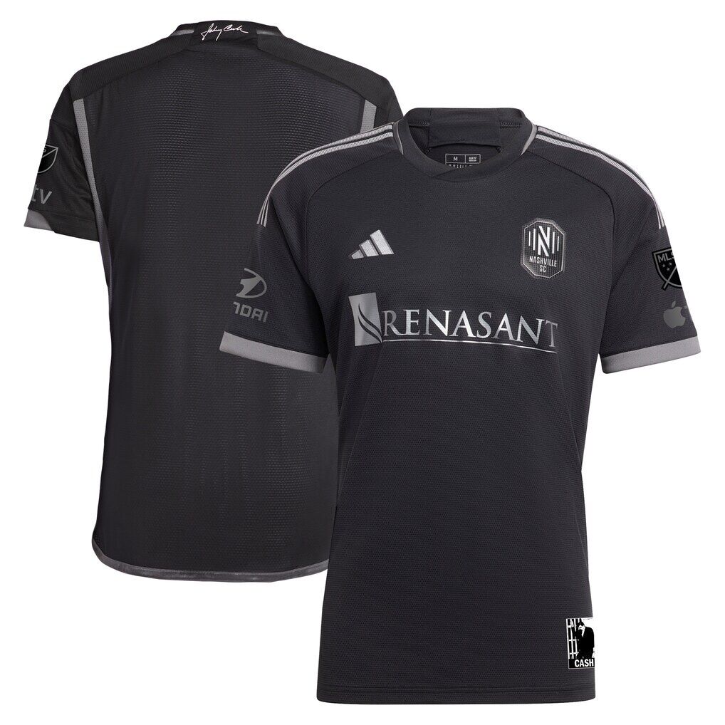 Nashville SC adidas 2023 Man In Black Kit Authentic Jersey
