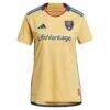 Real Salt Lake adidas Women's 2023 The Beehive State Kit Replica Jersey - Gold - Side View