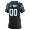 Carolina Panthers Nike Women's Custom Game Jersey - Black - Detail View