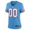 Tennessee Titans Nike Women's Oilers Throwback Custom Game Jersey - - Side View