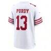 Brock Purdy San Francisco 49ers Nike Game Player Jersey - White - Detail View
