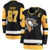 Sidney Crosby Pittsburgh Penguins Fashion7 Women's Captain Patch Home Breakaway Jersey - Black - Front View