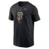 San Francisco Giants Nike Camo Logo T-Shirt - Black - Side View