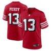 Brock Purdy San Francisco 49ers Nike Alternate Game Player Jersey - - Front View